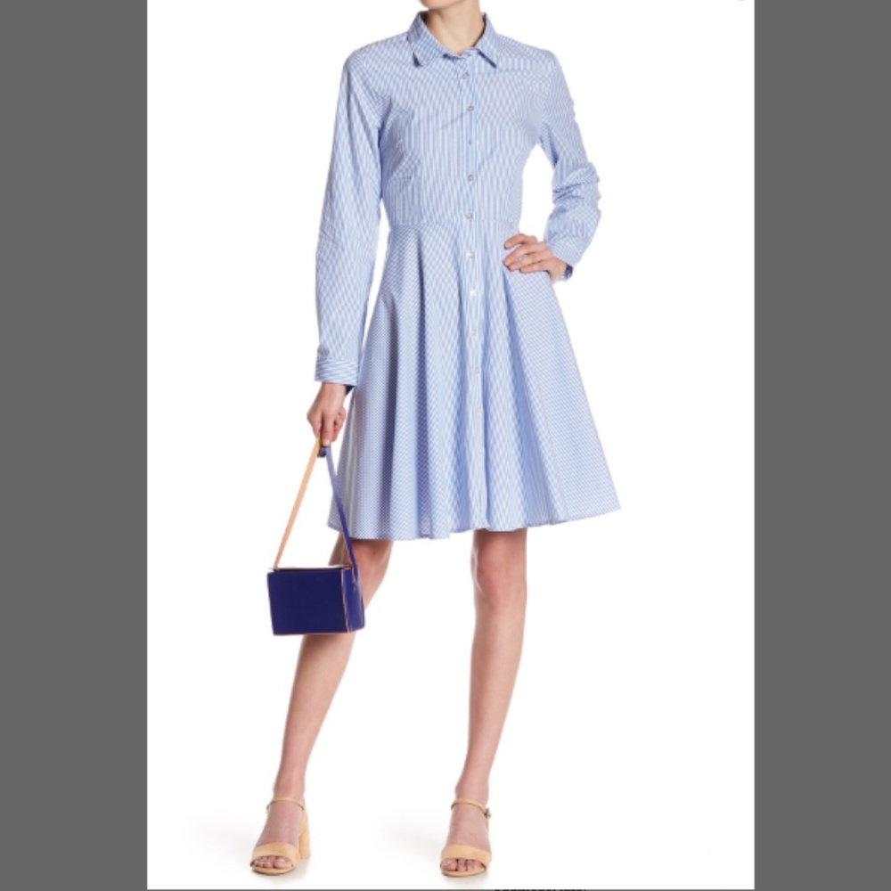Romeo and Juliet Couture Blue Striped Shirt Dress